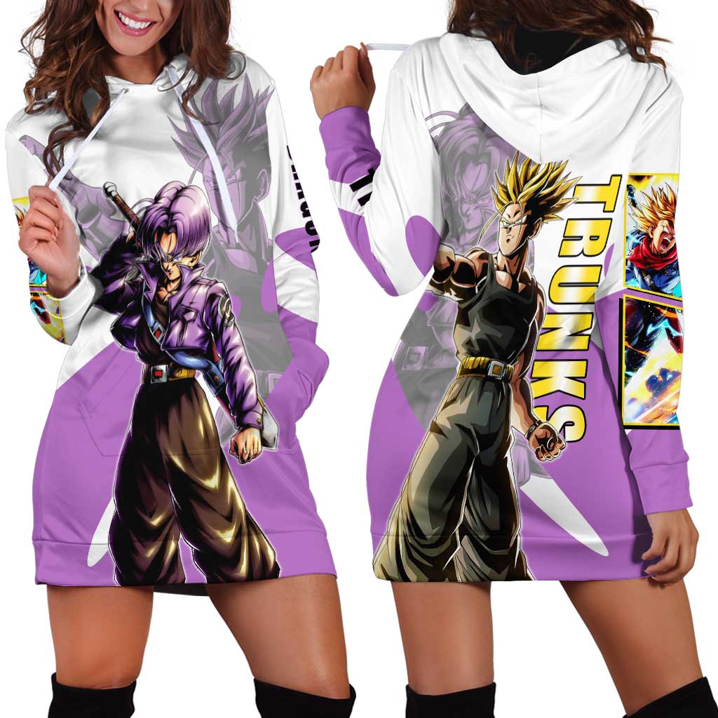 Trunks Time Warrior Hoodie Dress Dynamic Anime Sword Style
