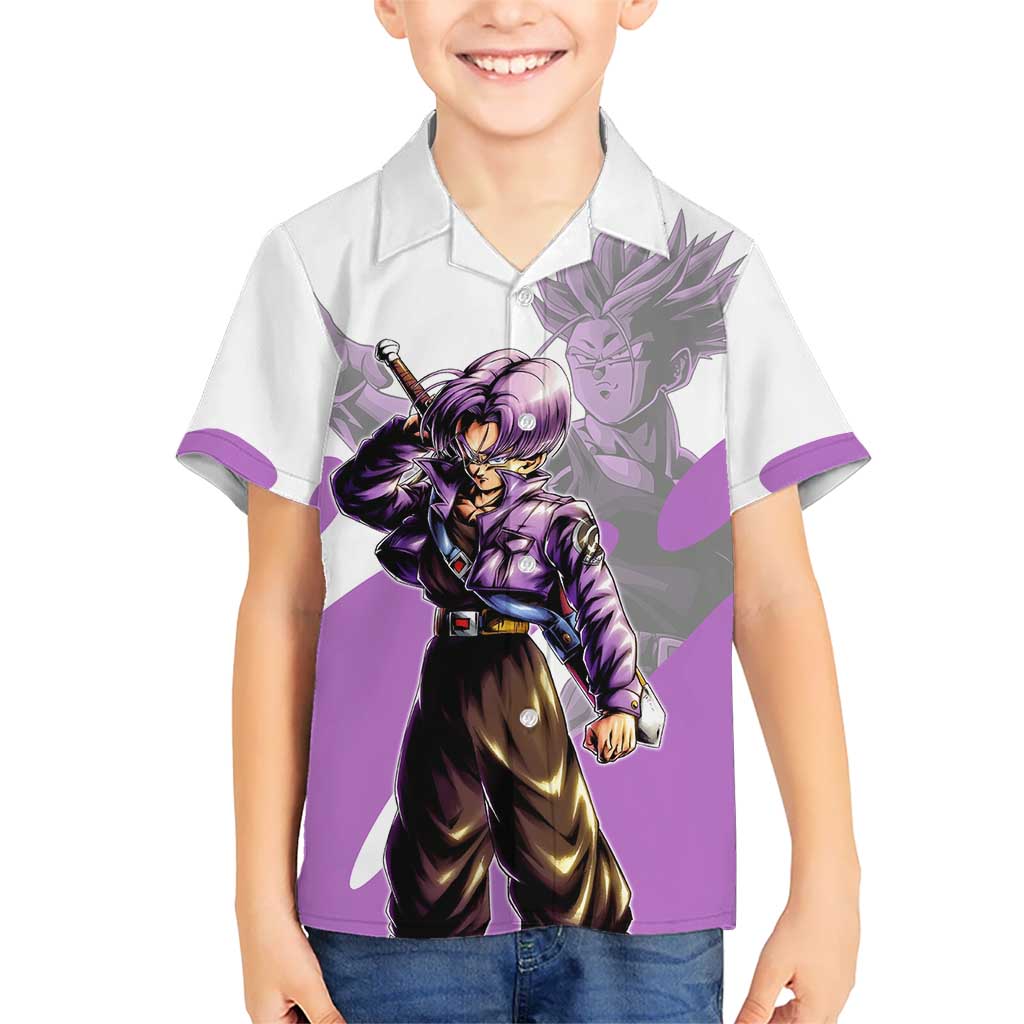 Trunks Time Warrior Kid Hawaiian Shirt Dynamic Anime Sword Style