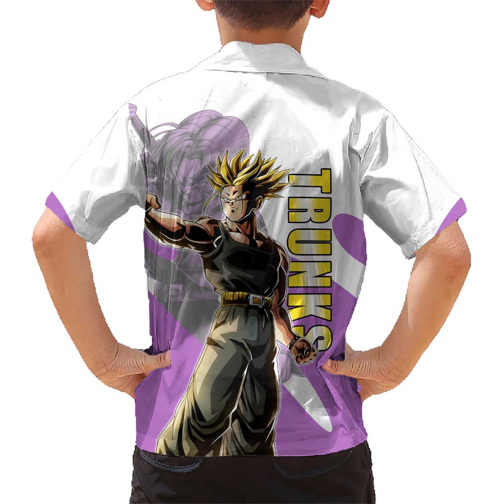 Trunks Time Warrior Kid Hawaiian Shirt Dynamic Anime Sword Style