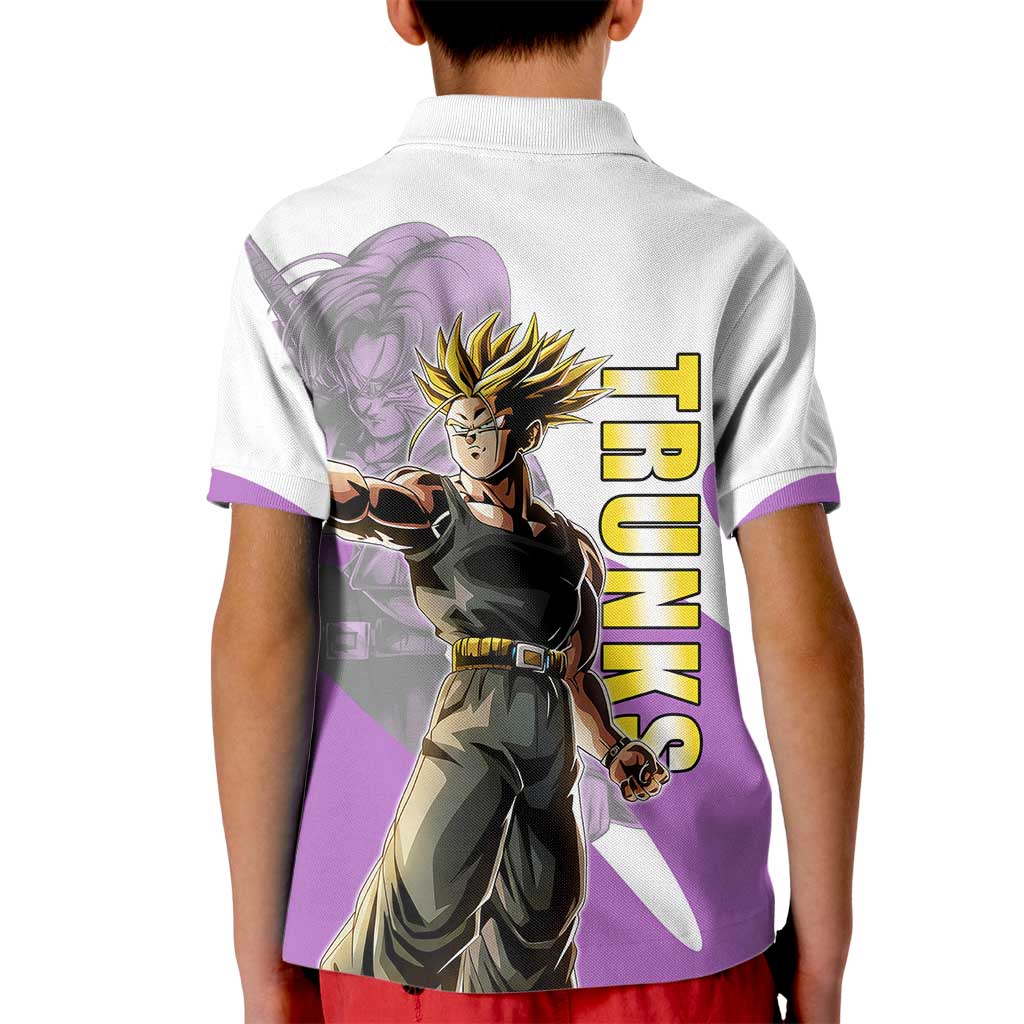 Trunks Time Warrior Kid Polo Shirt Dynamic Anime Sword Style