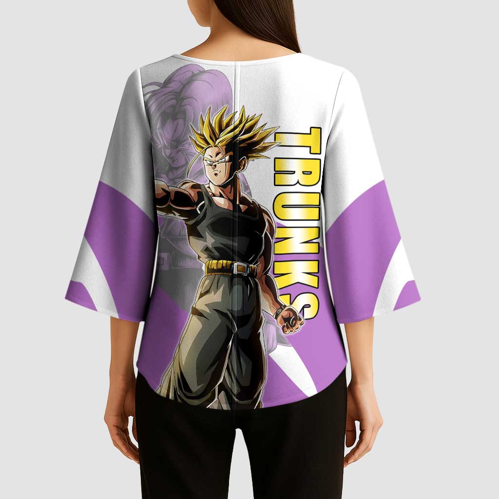 Trunks Time Warrior Kimono Sleeve Blouse Dynamic Anime Sword Style