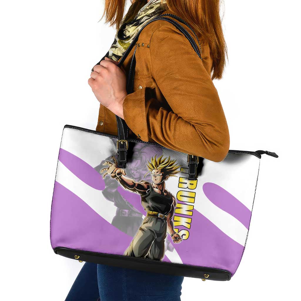 Trunks Time Warrior Leather Tote Bag Dynamic Anime Sword Style