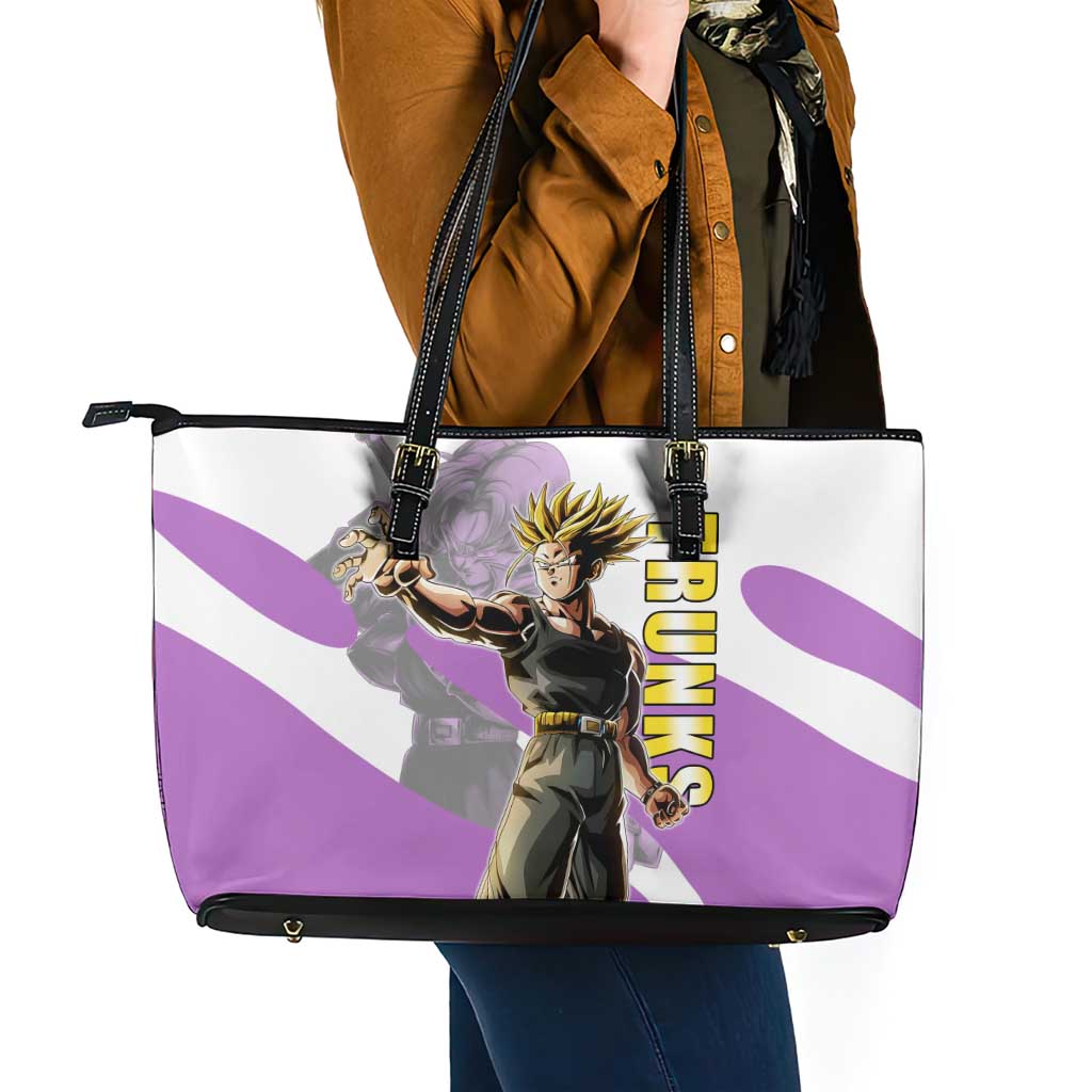 Trunks Time Warrior Leather Tote Bag Dynamic Anime Sword Style