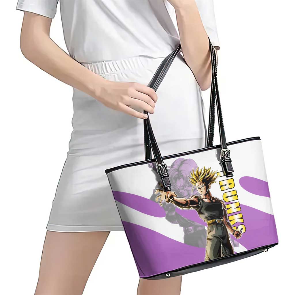 Trunks Time Warrior Leather Tote Bag Dynamic Anime Sword Style