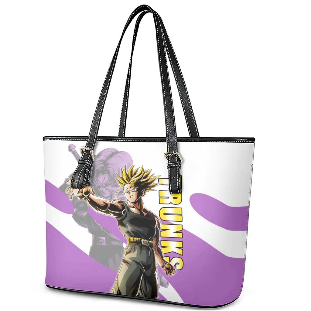Trunks Time Warrior Leather Tote Bag Dynamic Anime Sword Style