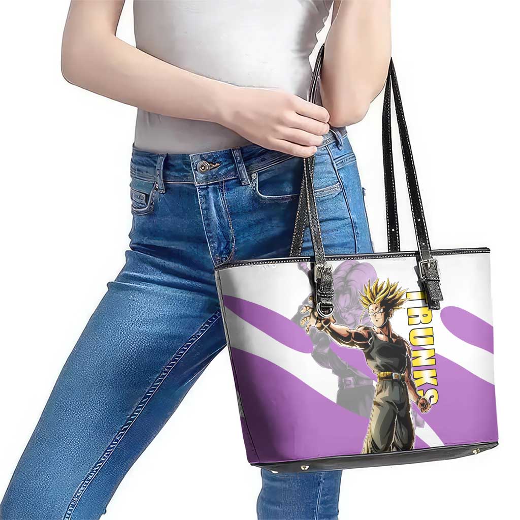 Trunks Time Warrior Leather Tote Bag Dynamic Anime Sword Style
