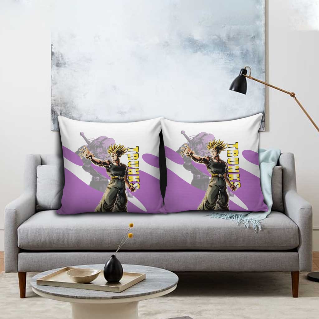 Trunks Time Warrior Pillow Cover Dynamic Anime Sword Style