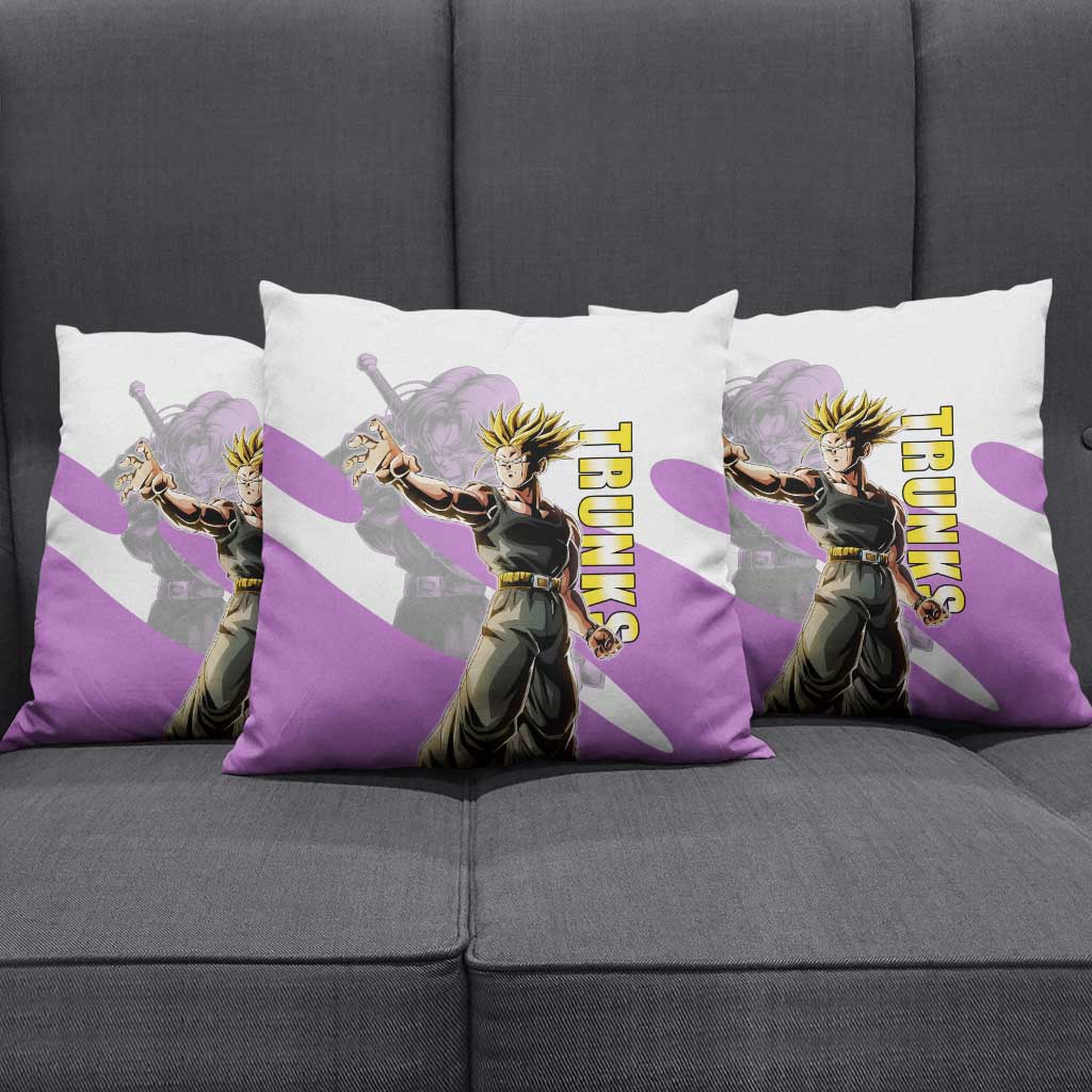 Trunks Time Warrior Pillow Cover Dynamic Anime Sword Style