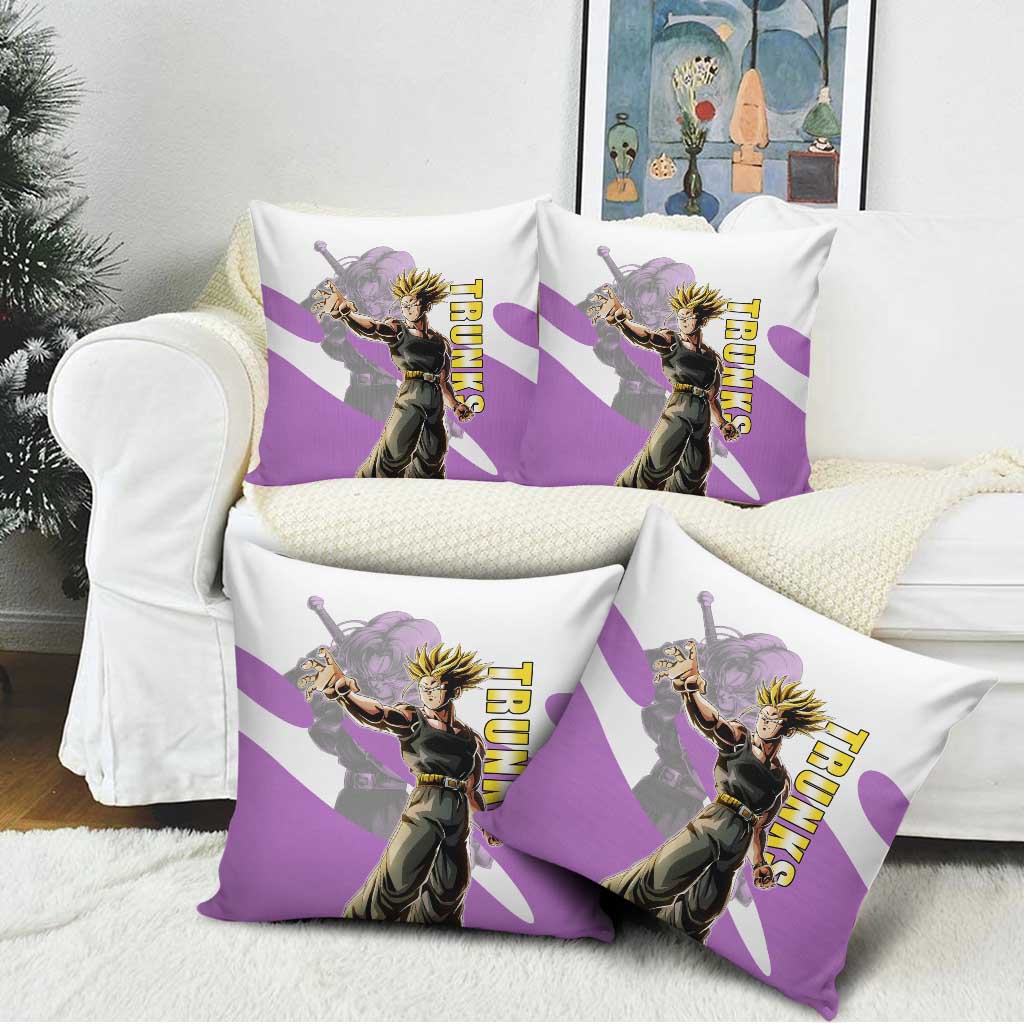 Trunks Time Warrior Pillow Cover Dynamic Anime Sword Style
