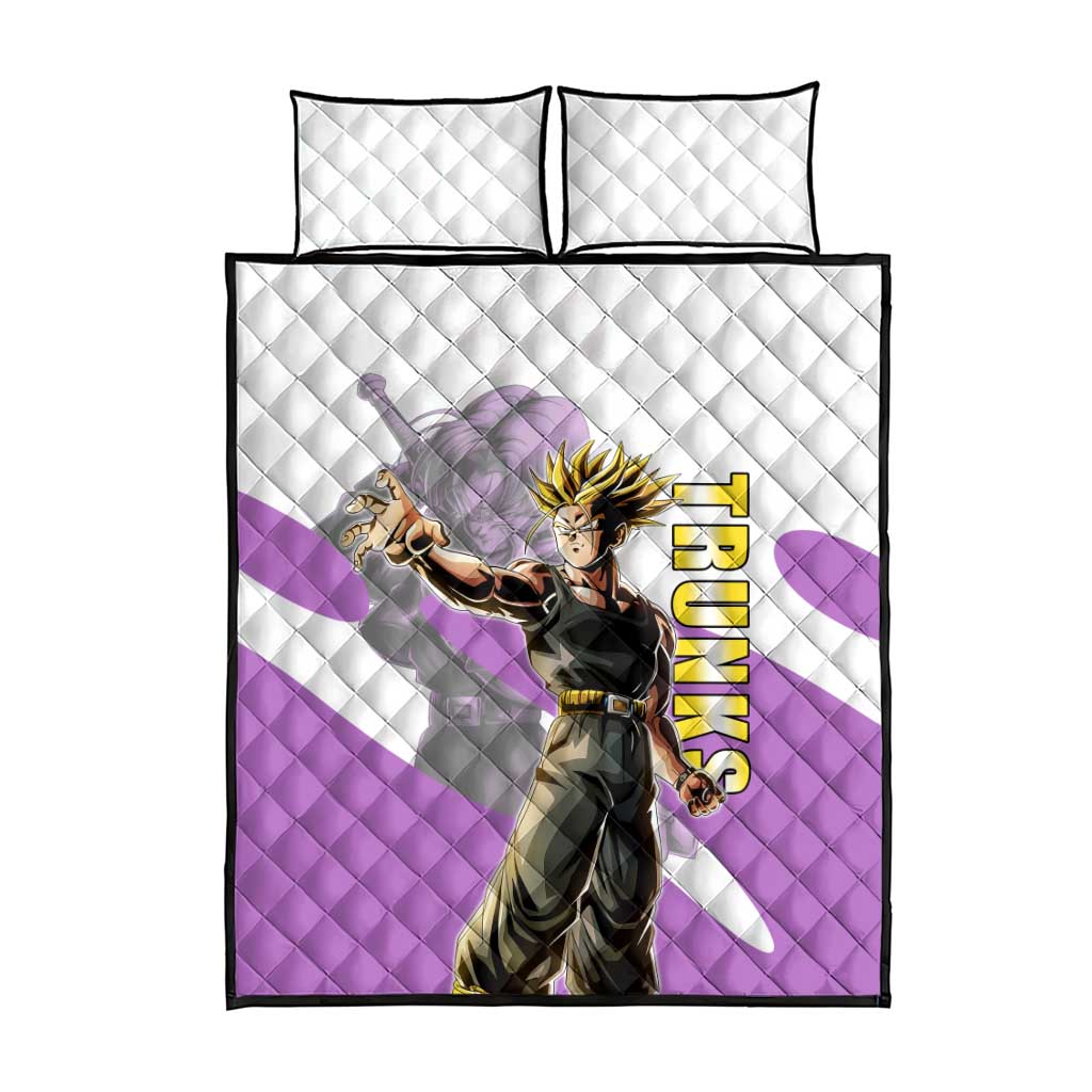 Trunks Time Warrior Quilt Bed Set Dynamic Anime Sword Style