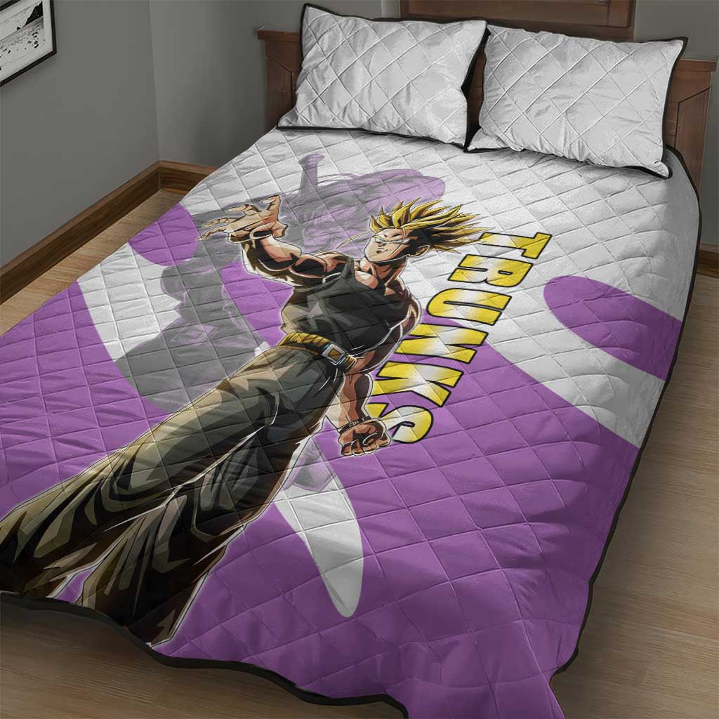 Trunks Time Warrior Quilt Bed Set Dynamic Anime Sword Style