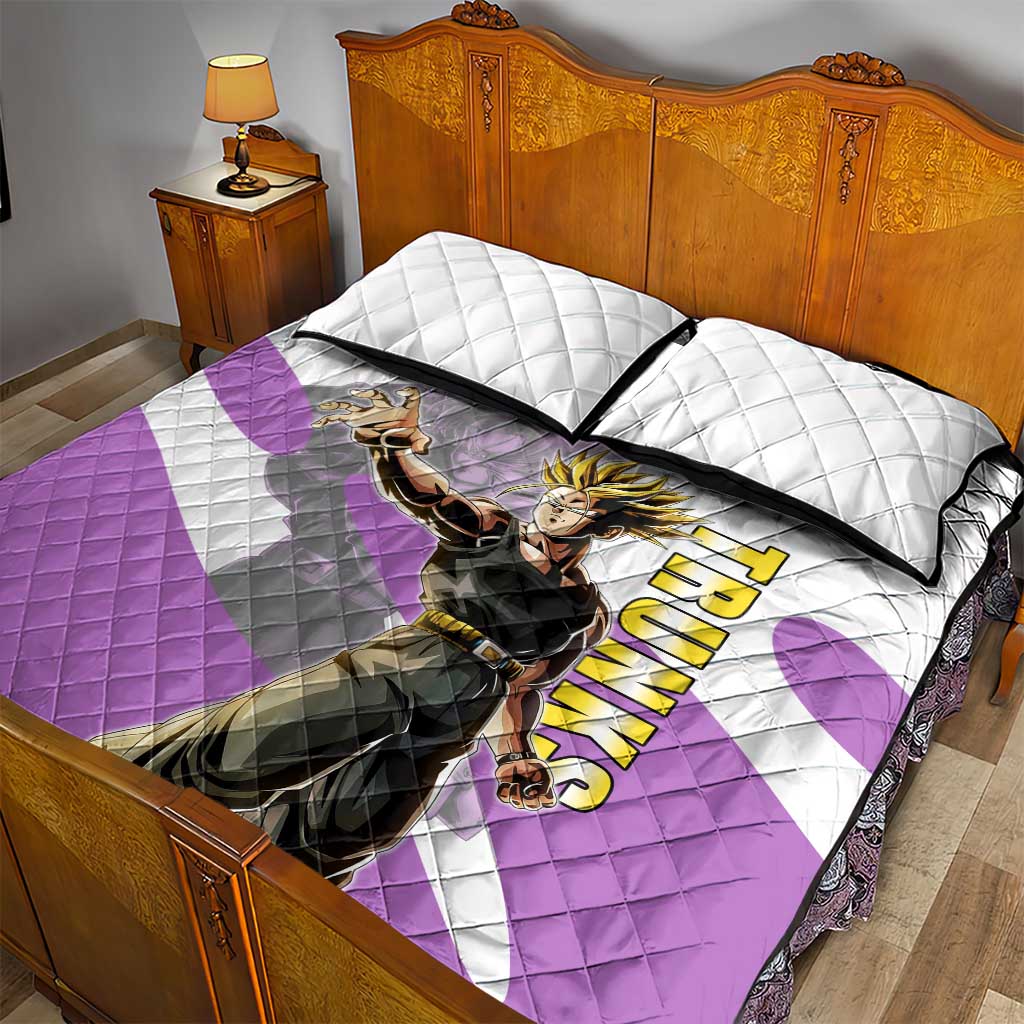 Trunks Time Warrior Quilt Bed Set Dynamic Anime Sword Style
