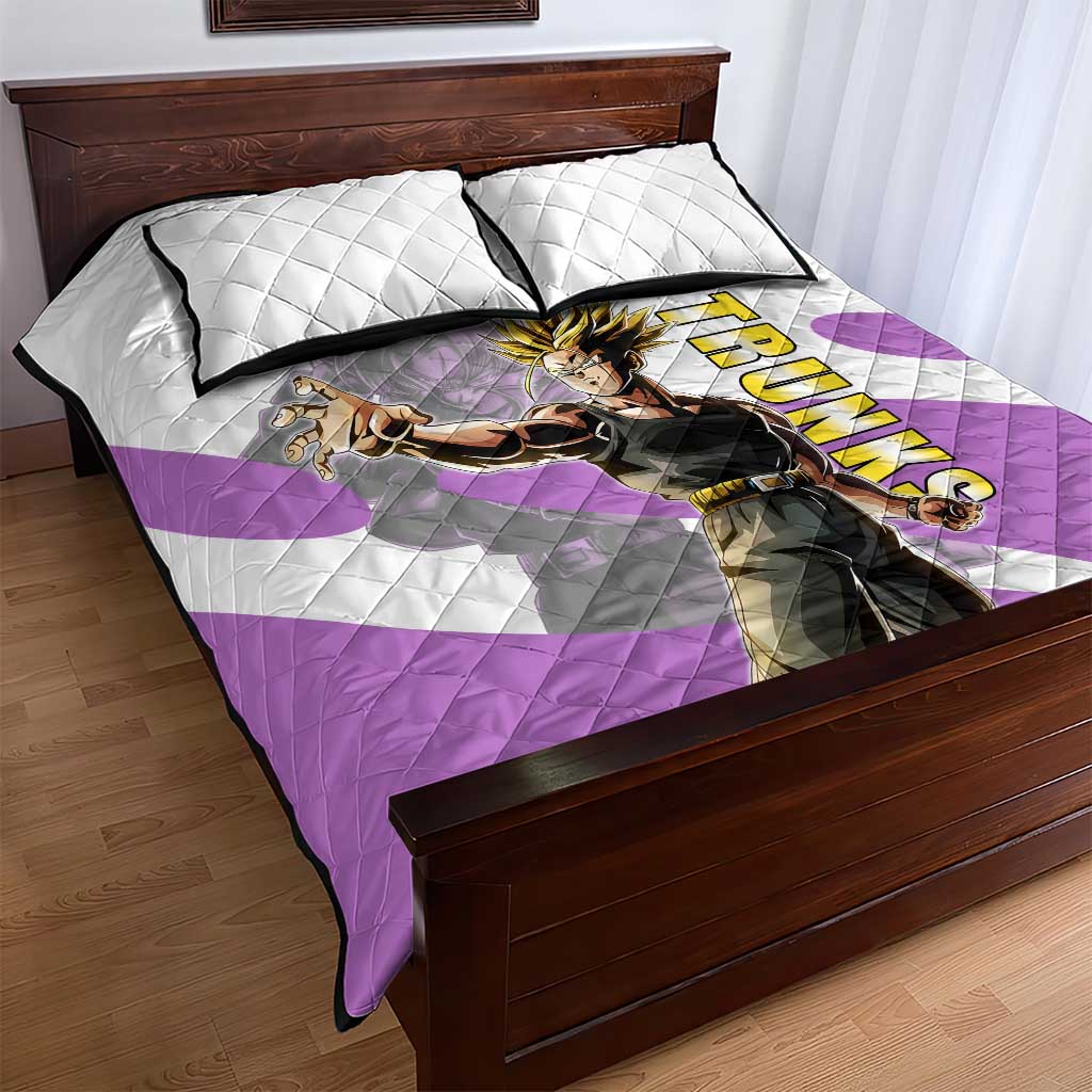 Trunks Time Warrior Quilt Bed Set Dynamic Anime Sword Style