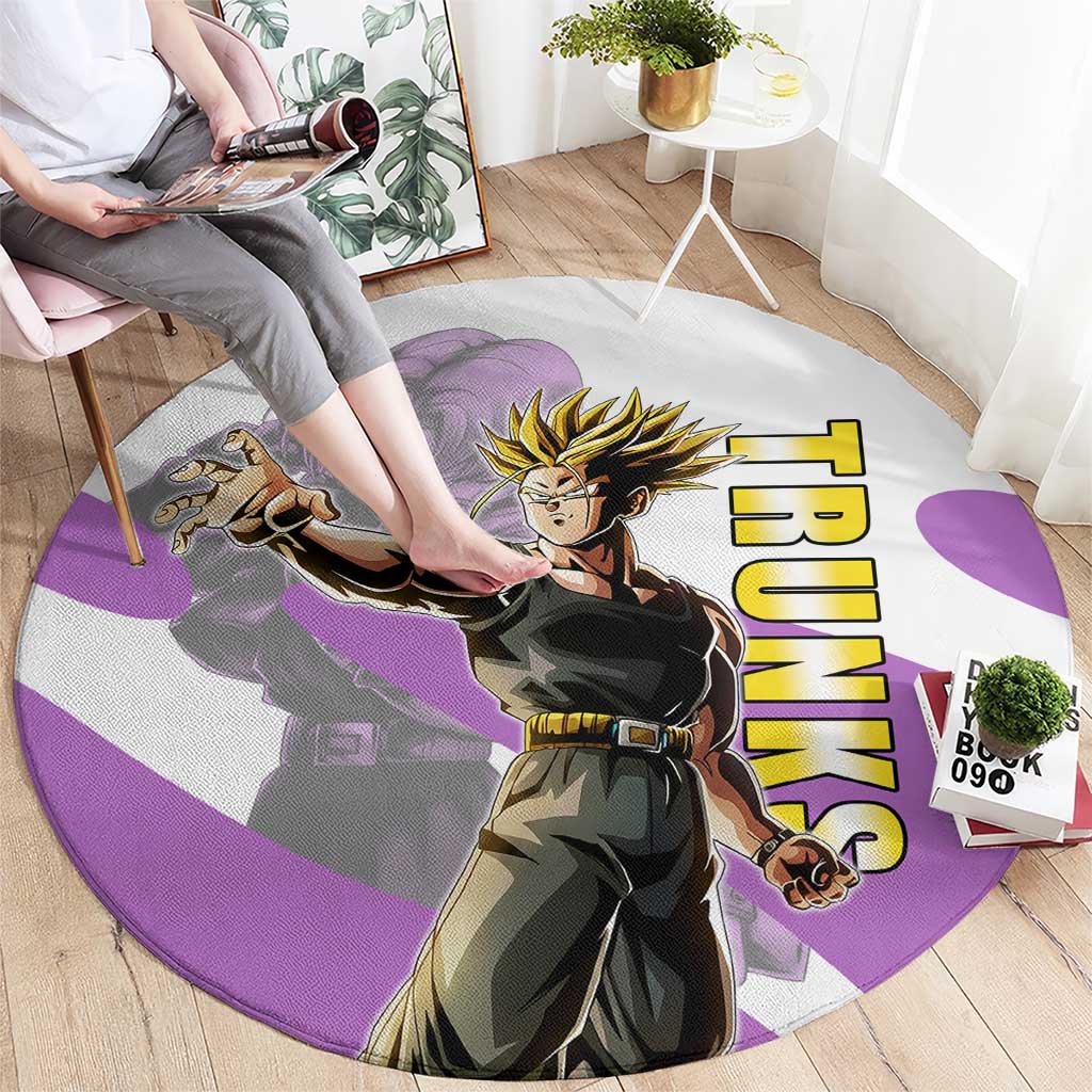 Trunks Time Warrior Round Carpet Dynamic Anime Sword Style
