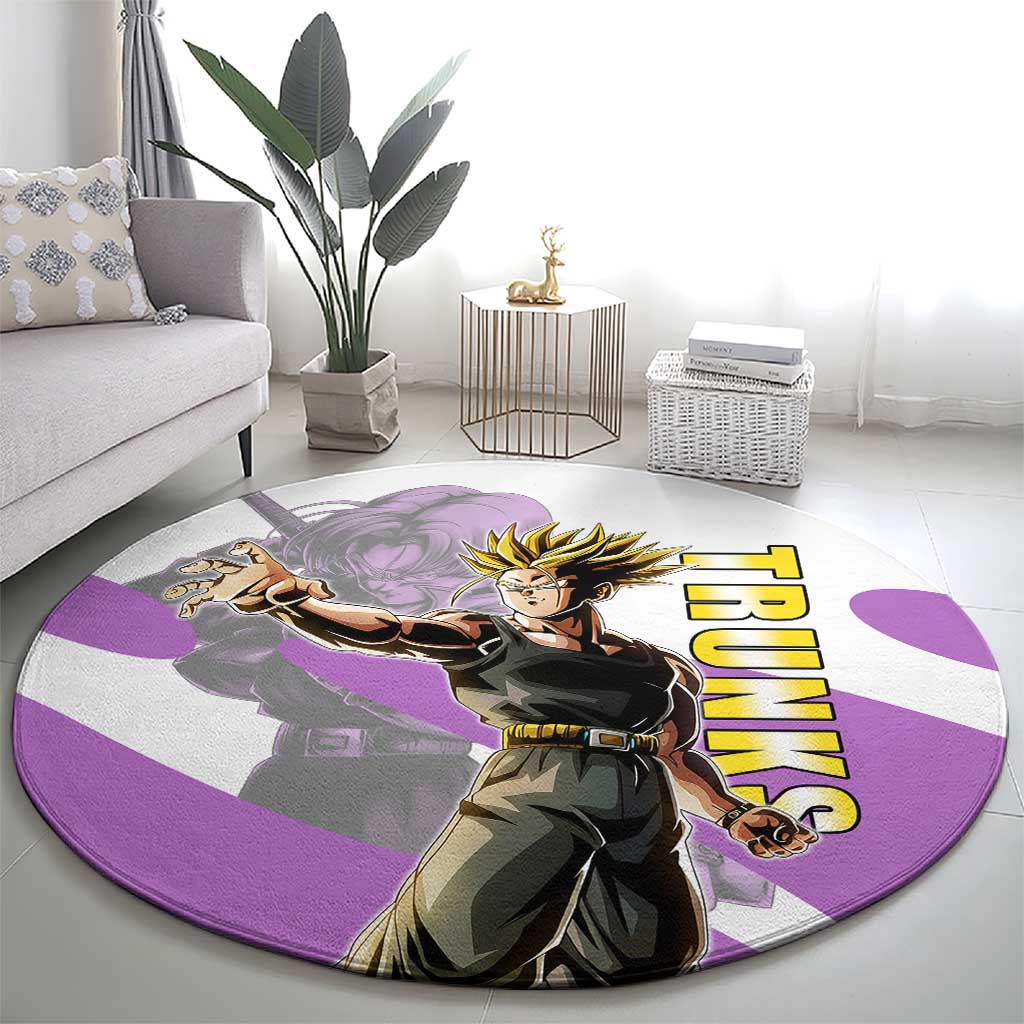 Trunks Time Warrior Round Carpet Dynamic Anime Sword Style