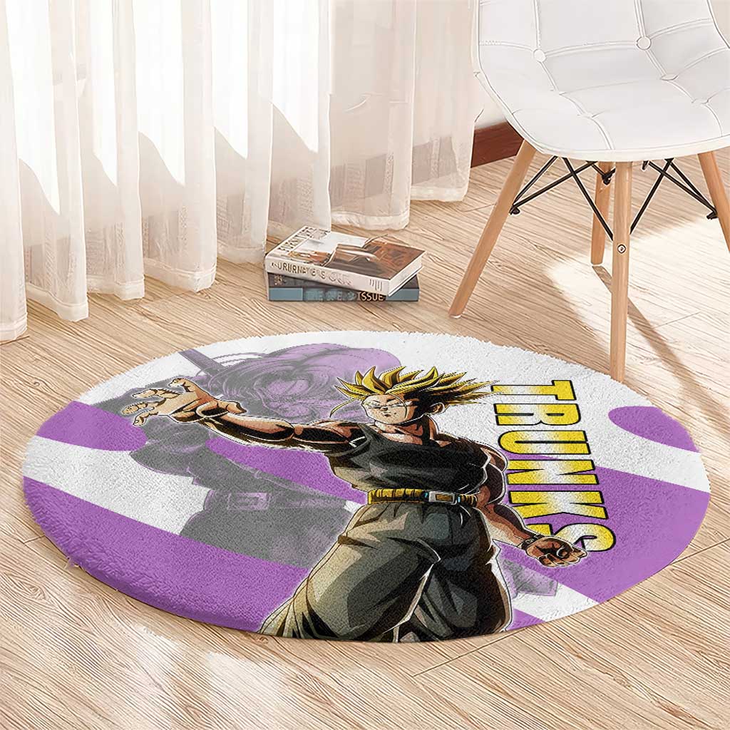 Trunks Time Warrior Round Carpet Dynamic Anime Sword Style