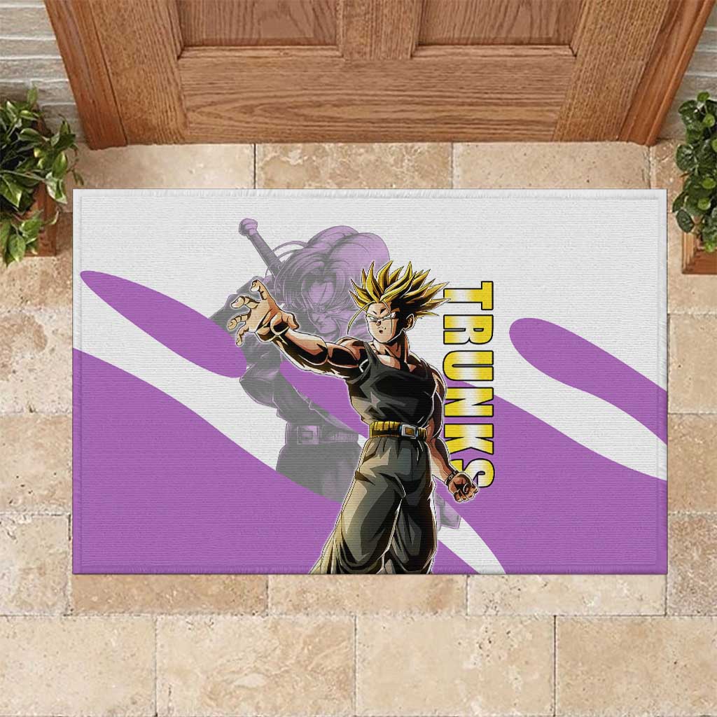Trunks Time Warrior Rubber Doormat Dynamic Anime Sword Style