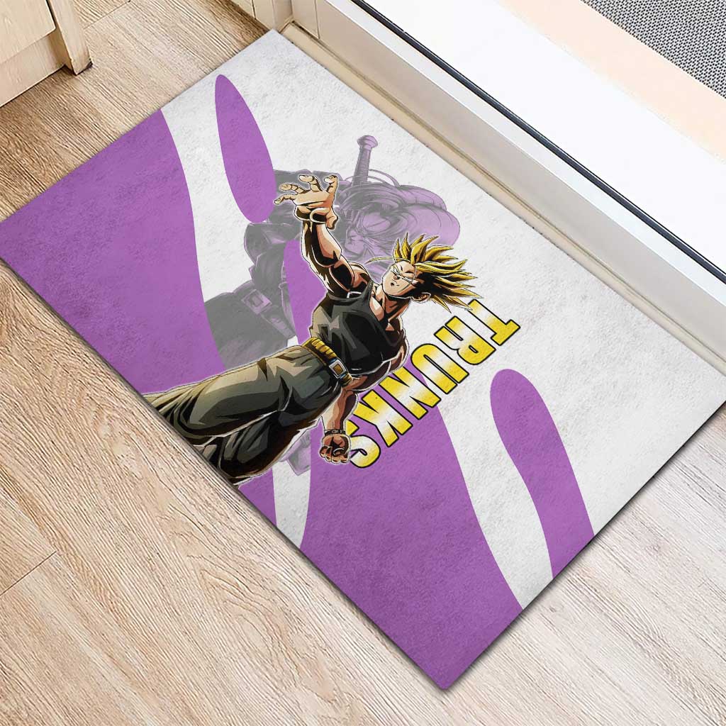 Trunks Time Warrior Rubber Doormat Dynamic Anime Sword Style