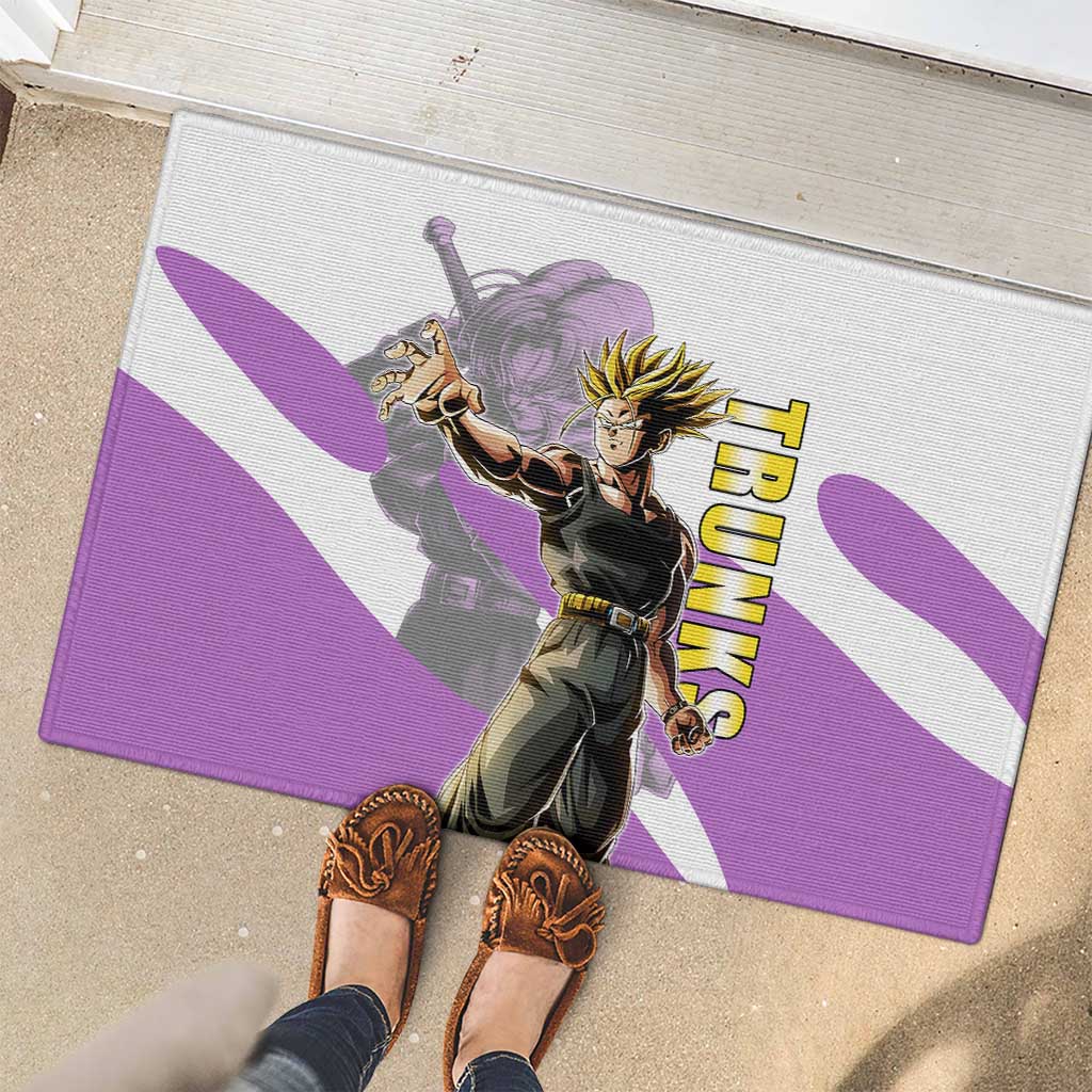 Trunks Time Warrior Rubber Doormat Dynamic Anime Sword Style