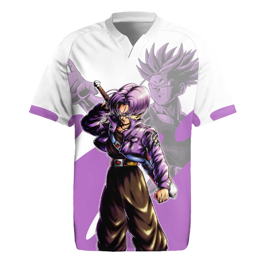 Trunks Time Warrior Rugby Jersey Dynamic Anime Sword Style