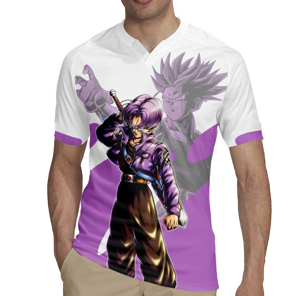 Trunks Time Warrior Rugby Jersey Dynamic Anime Sword Style