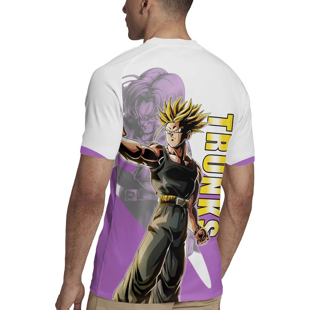 Trunks Time Warrior Rugby Jersey Dynamic Anime Sword Style