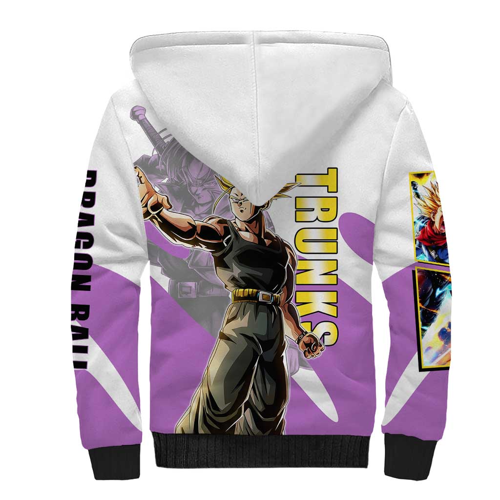 Trunks Time Warrior Sherpa Hoodie Dynamic Anime Sword Style