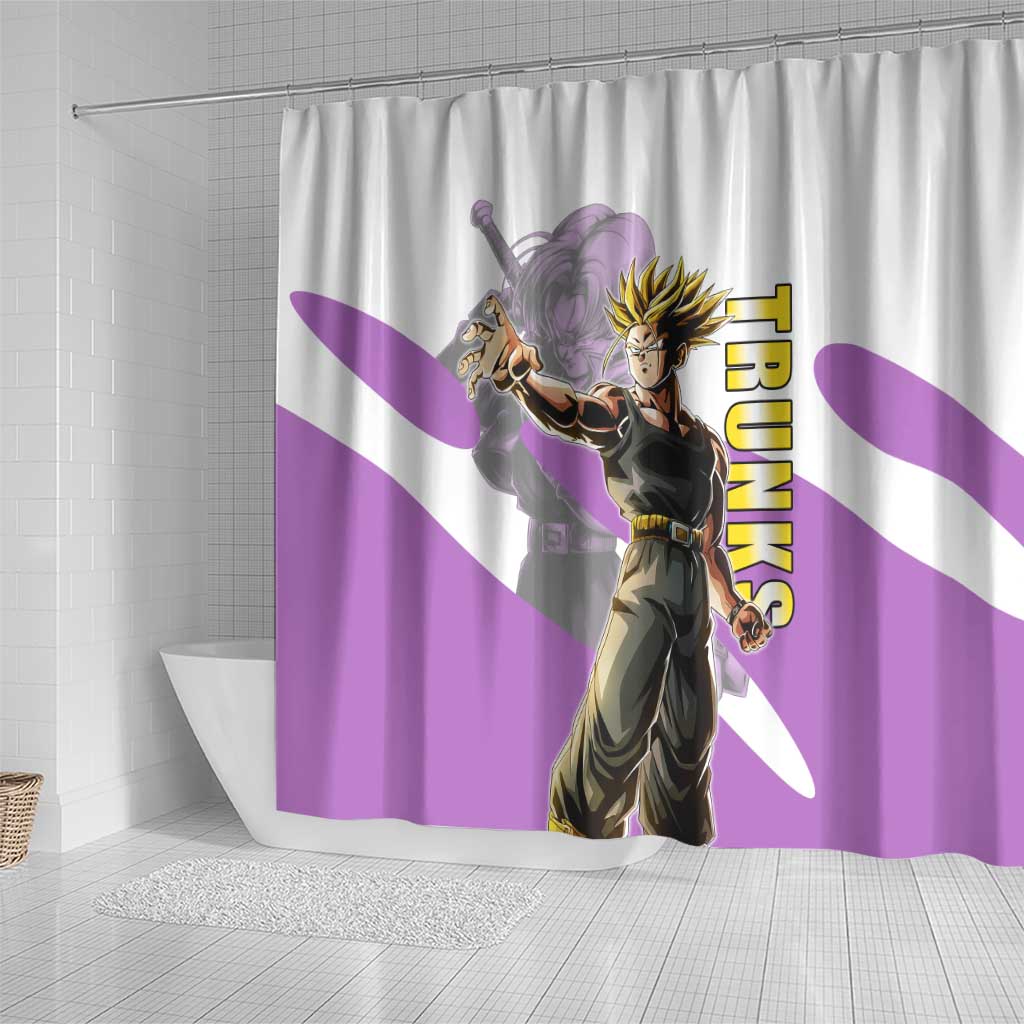 Trunks Time Warrior Shower Curtain Dynamic Anime Sword Style