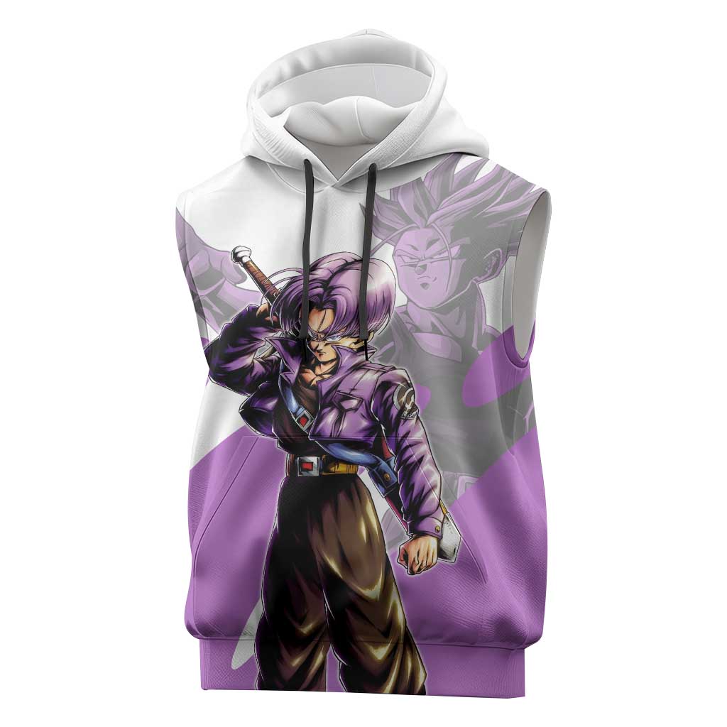 Trunks Time Warrior Sleeveless Hoodie Dynamic Anime Sword Style