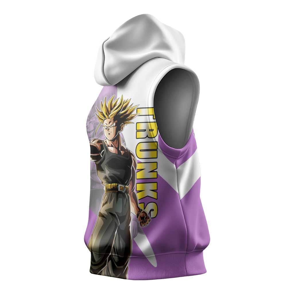 Trunks Time Warrior Sleeveless Hoodie Dynamic Anime Sword Style