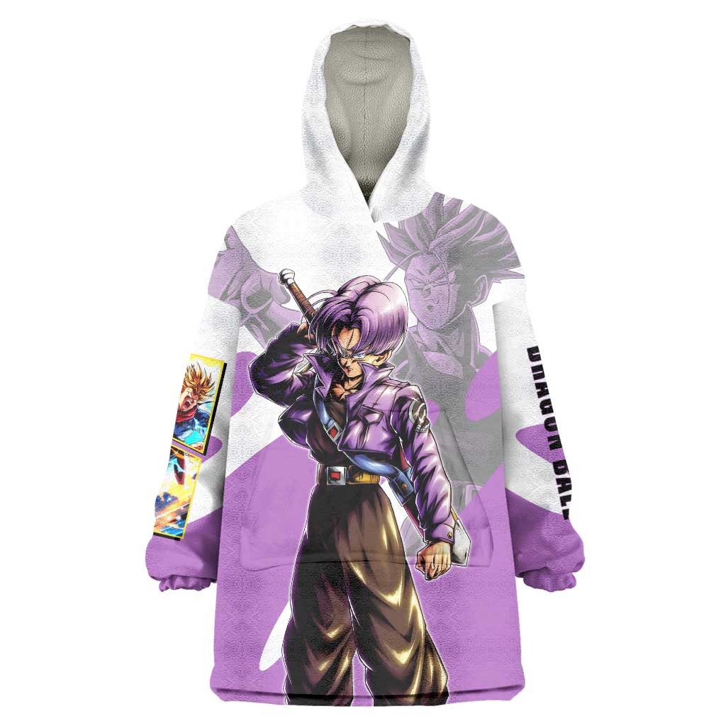 Trunks Time Warrior Wearable Blanket Hoodie Dynamic Anime Sword Style