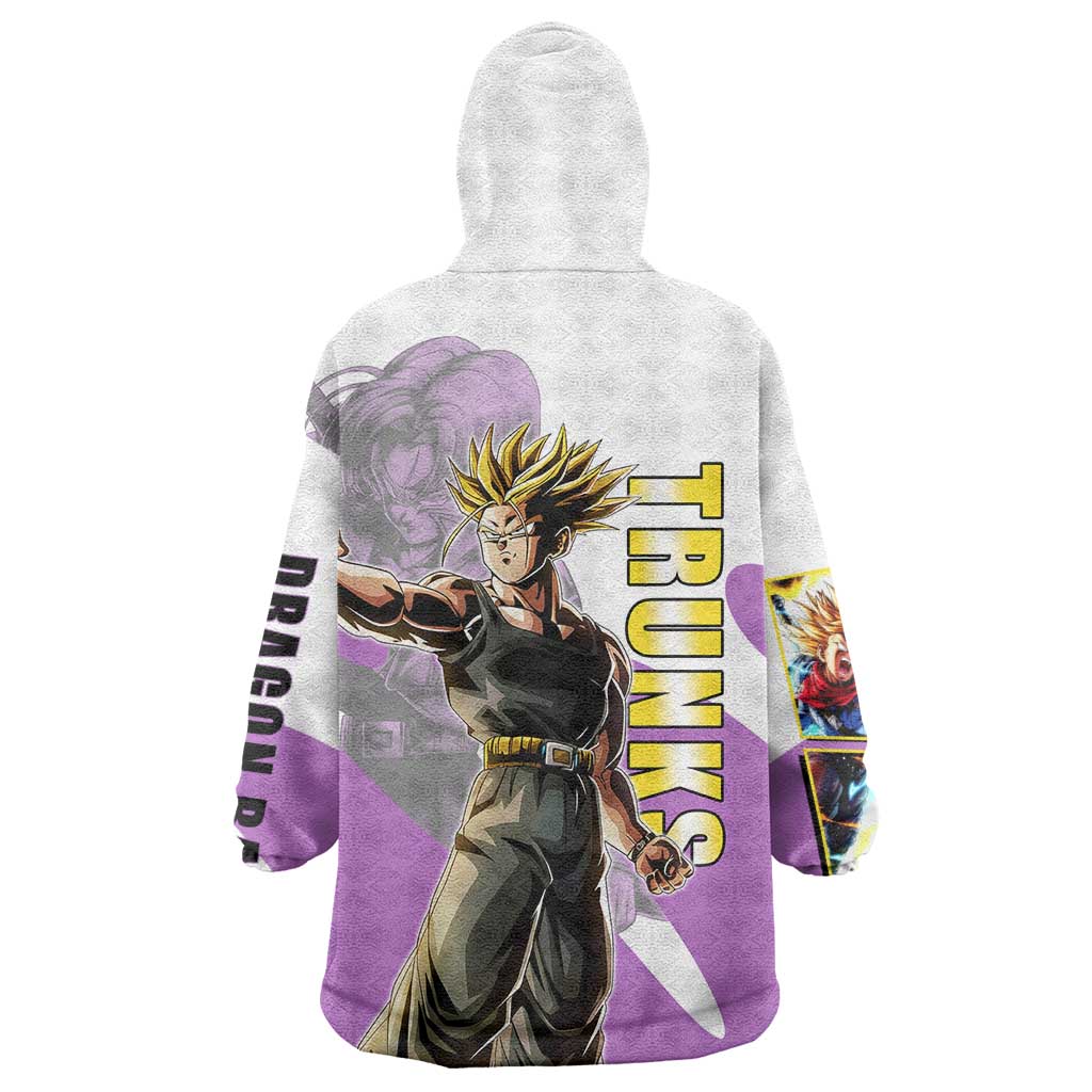 Trunks Time Warrior Wearable Blanket Hoodie Dynamic Anime Sword Style