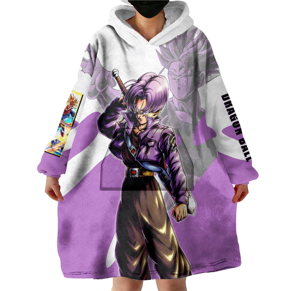Trunks Time Warrior Wearable Blanket Hoodie Dynamic Anime Sword Style