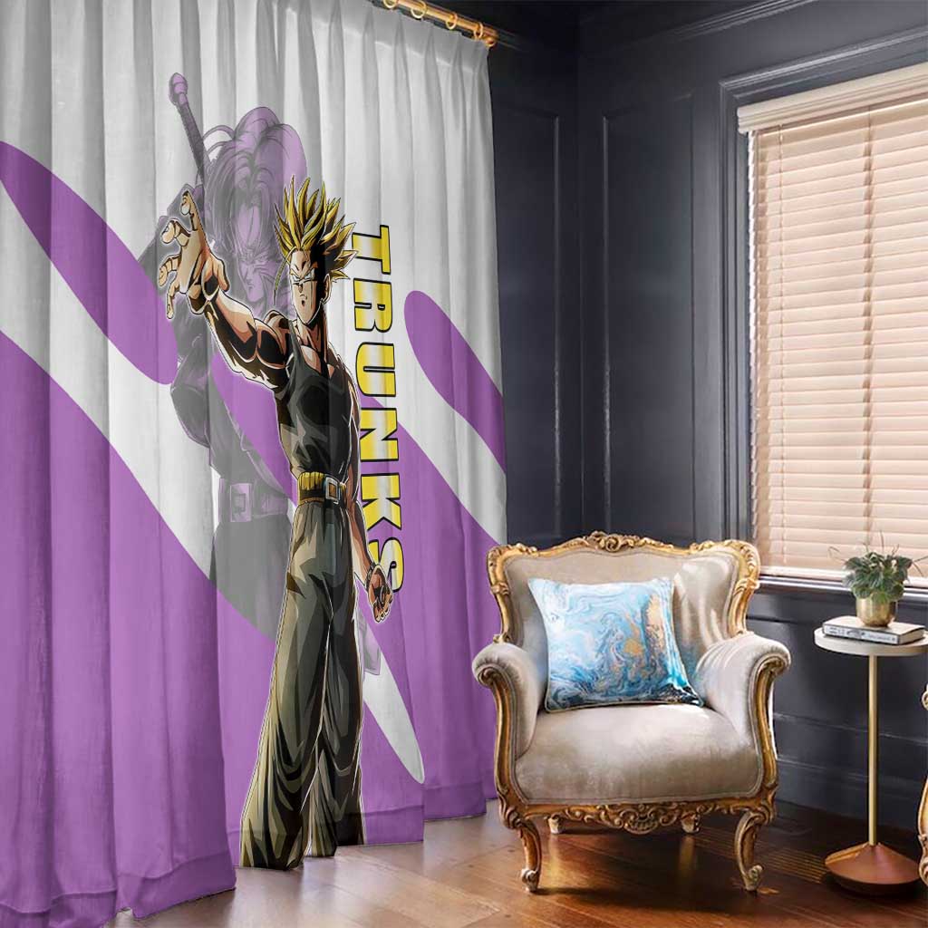 Trunks Time Warrior Window Curtain Dynamic Anime Sword Style