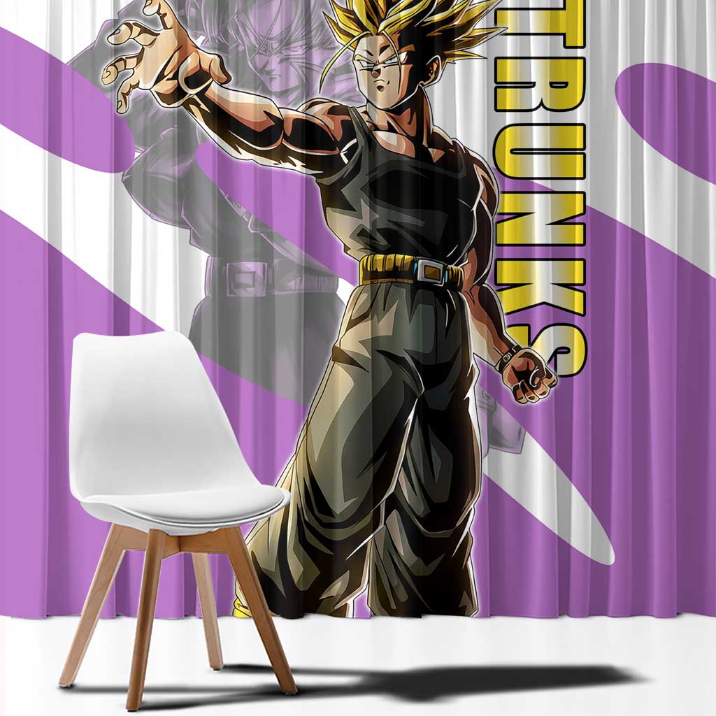 Trunks Time Warrior Window Curtain Dynamic Anime Sword Style