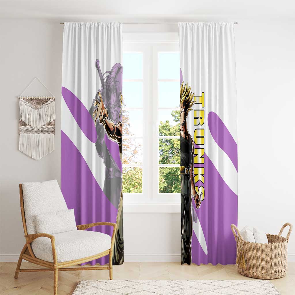 Trunks Time Warrior Window Curtain Dynamic Anime Sword Style