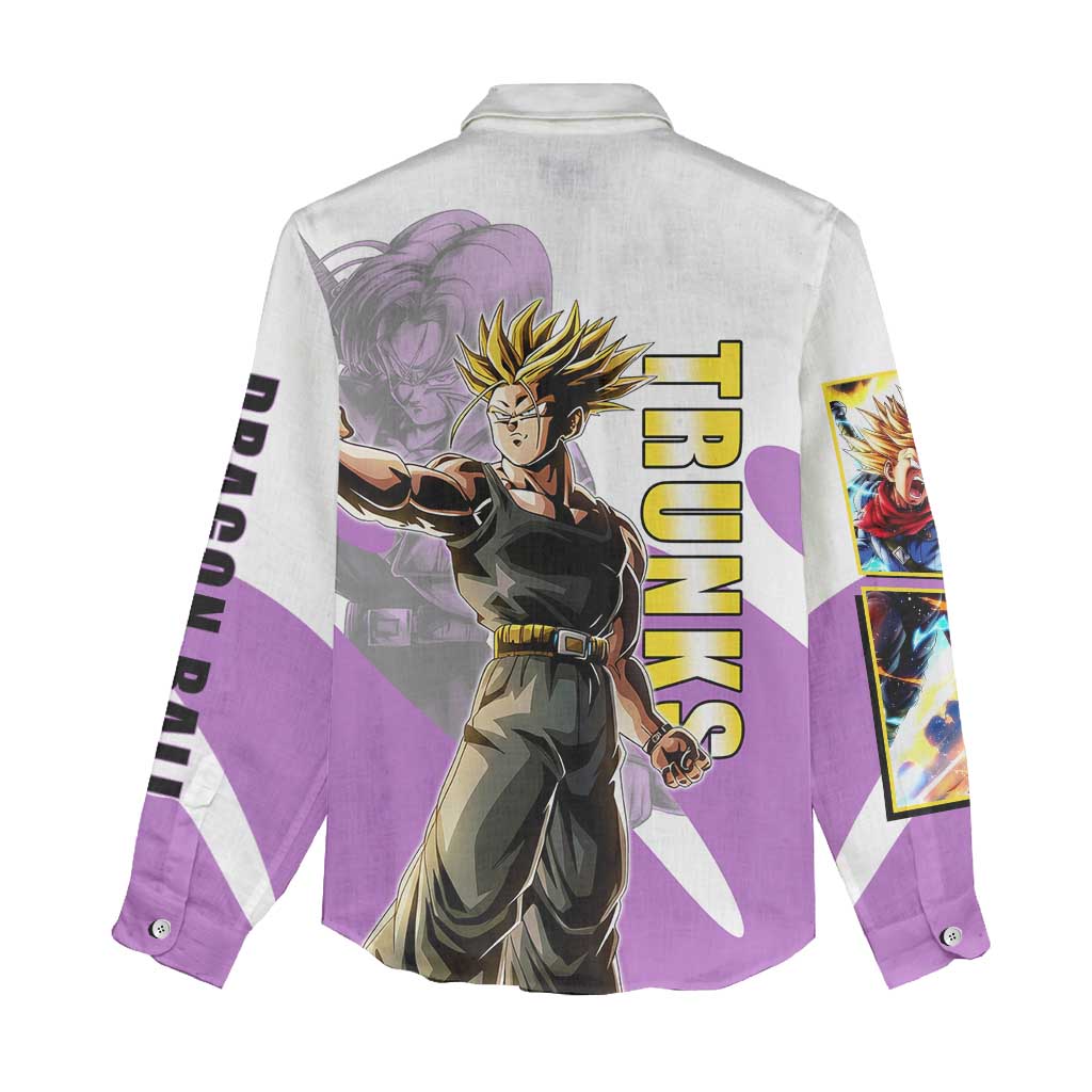 Trunks Time Warrior Women Casual Shirt Dynamic Anime Sword Style