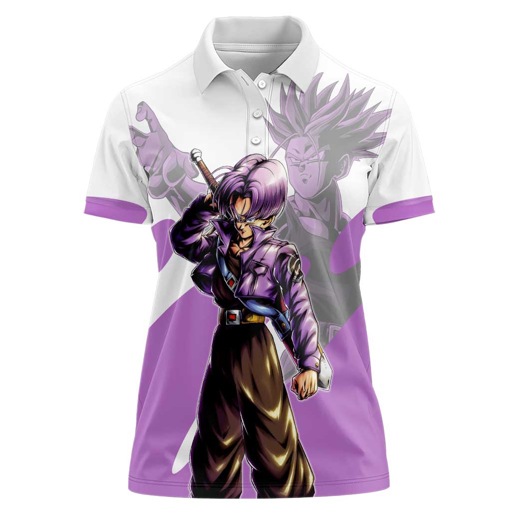 Trunks Time Warrior Women Polo Shirt Dynamic Anime Sword Style