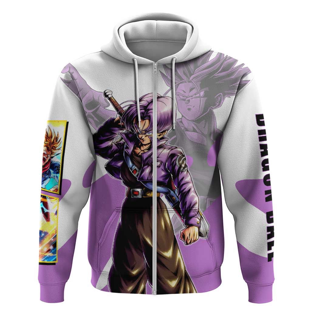 Trunks Time Warrior Zip Hoodie Dynamic Anime Sword Style