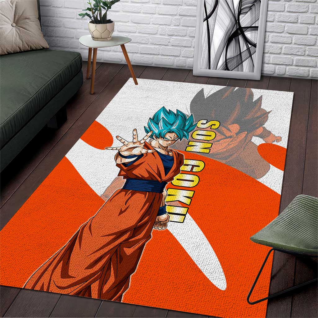 Son Goku Kamehameha Legend Area Rug Iconic Anime Battle Style