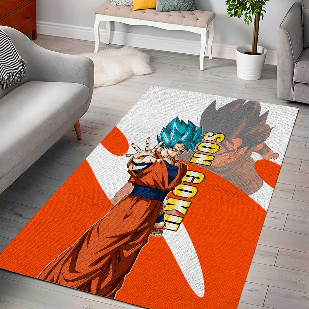 Son Goku Kamehameha Legend Area Rug Iconic Anime Battle Style