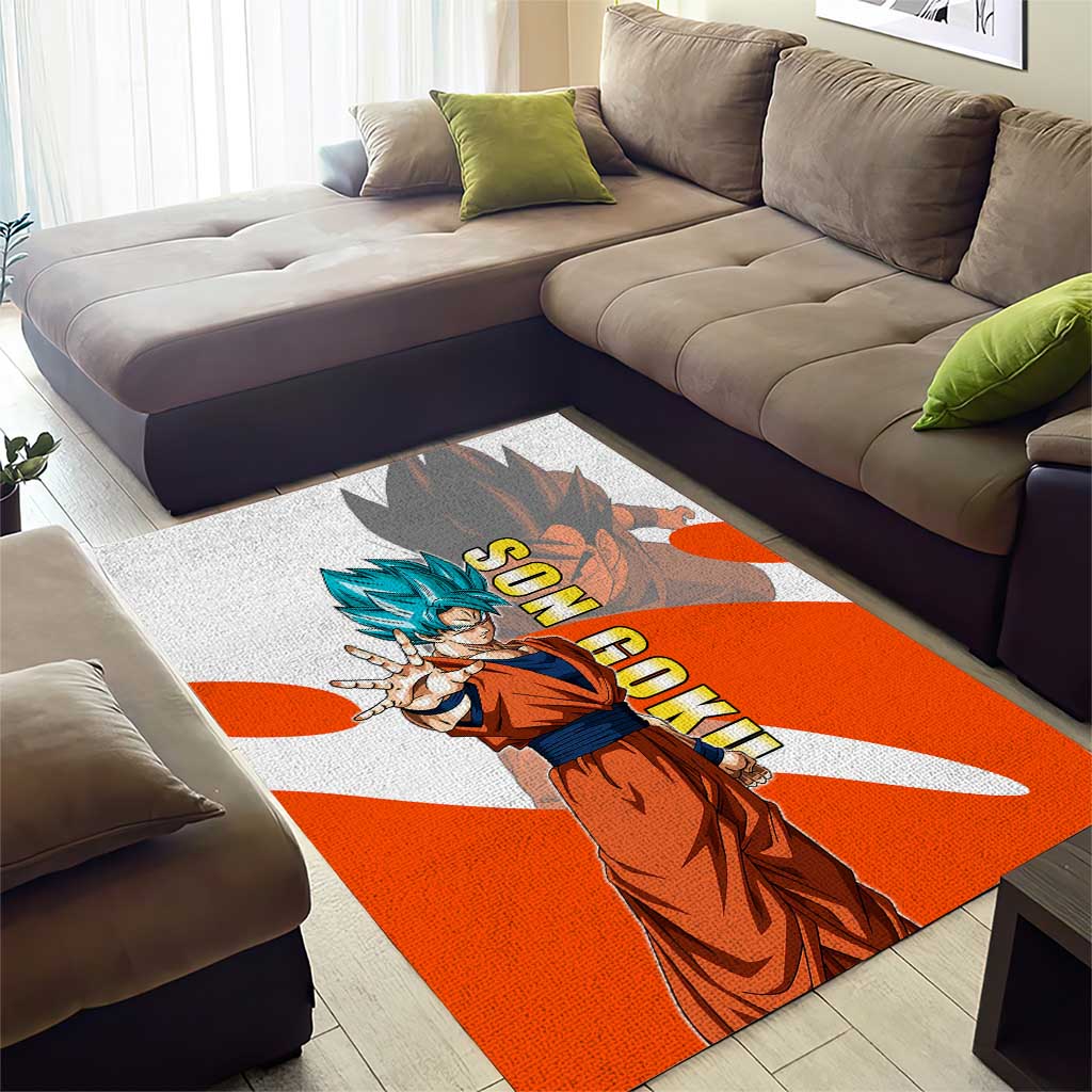 Son Goku Kamehameha Legend Area Rug Iconic Anime Battle Style