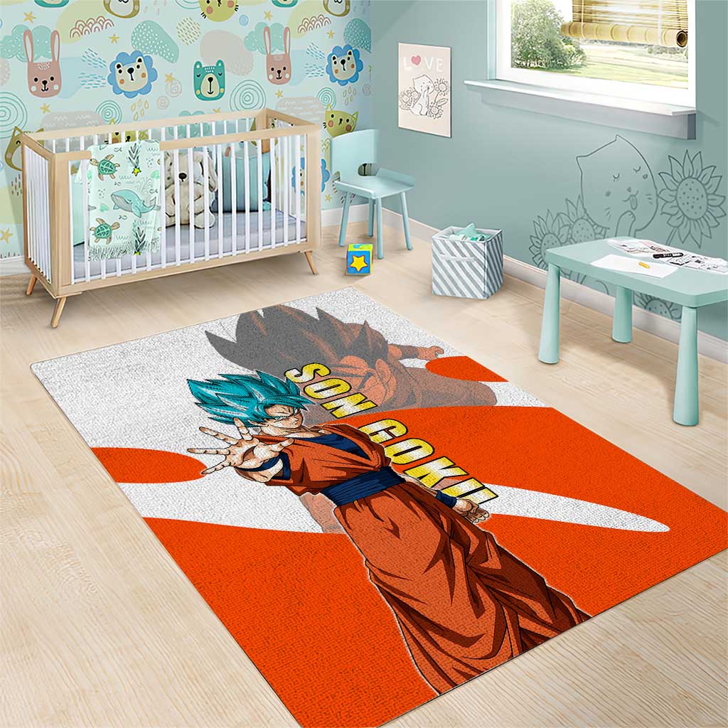 Son Goku Kamehameha Legend Area Rug Iconic Anime Battle Style
