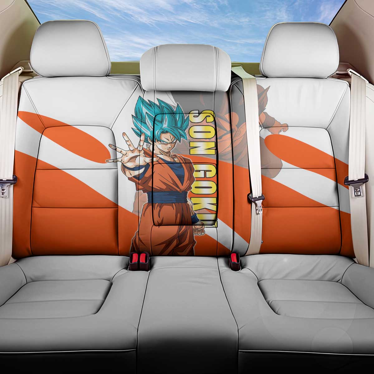 Son Goku Kamehameha Legend Back Car Seat Cover Iconic Anime Battle Style