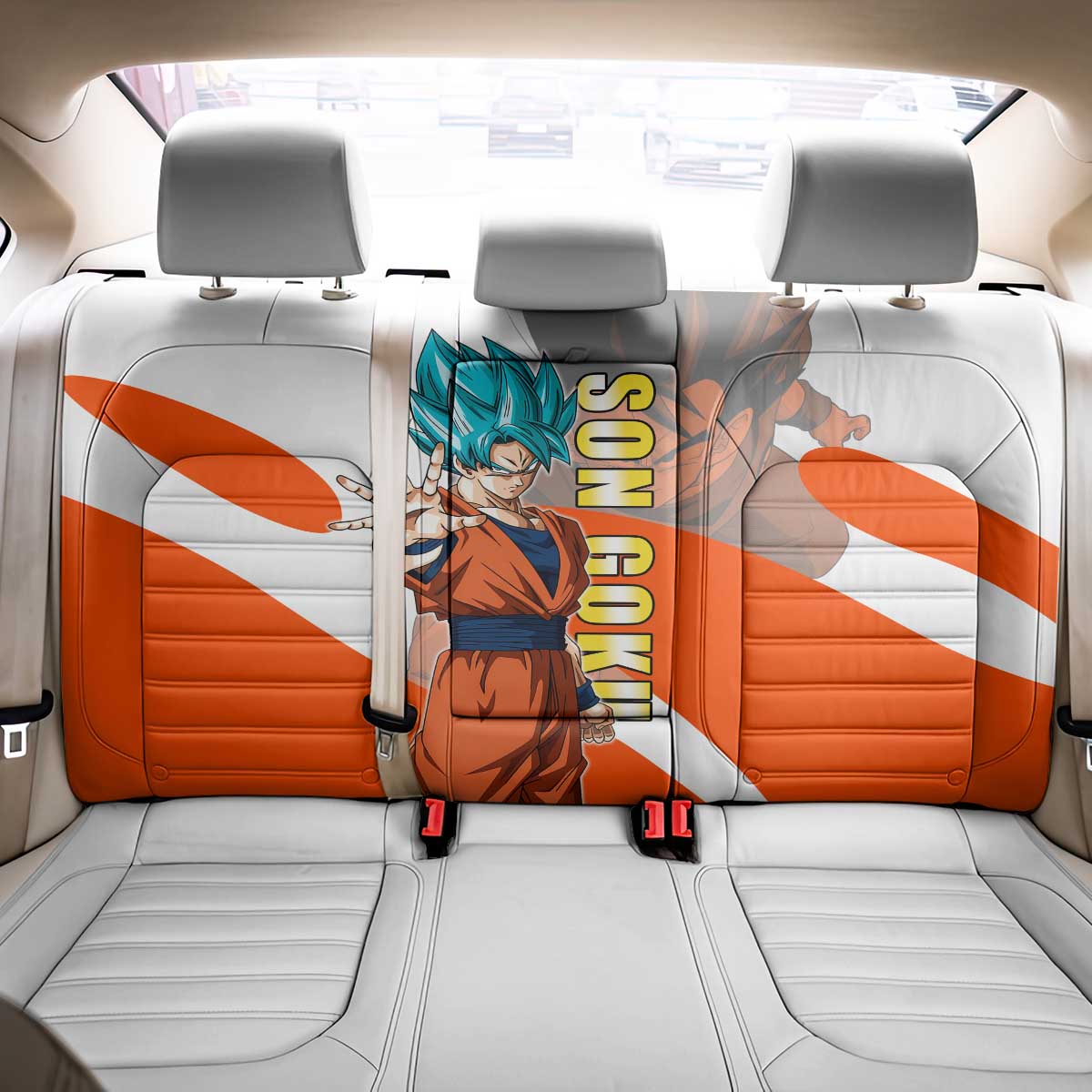 Son Goku Kamehameha Legend Back Car Seat Cover Iconic Anime Battle Style