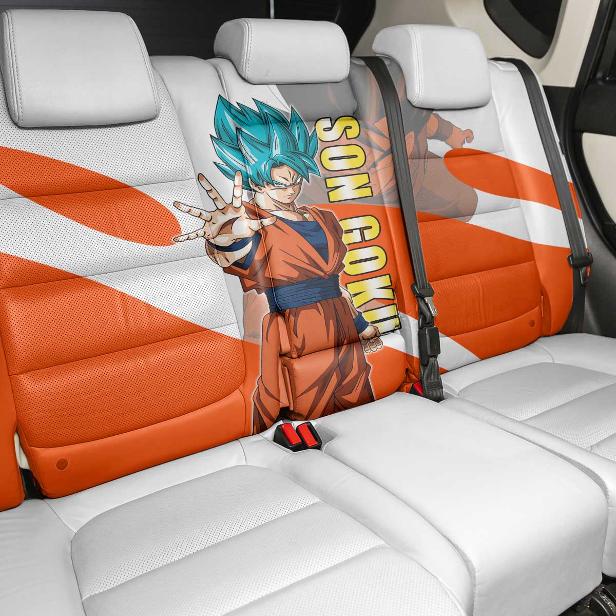 Son Goku Kamehameha Legend Back Car Seat Cover Iconic Anime Battle Style