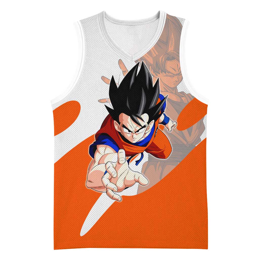 Son Goku Kamehameha Legend Basketball Jersey Iconic Anime Battle Style