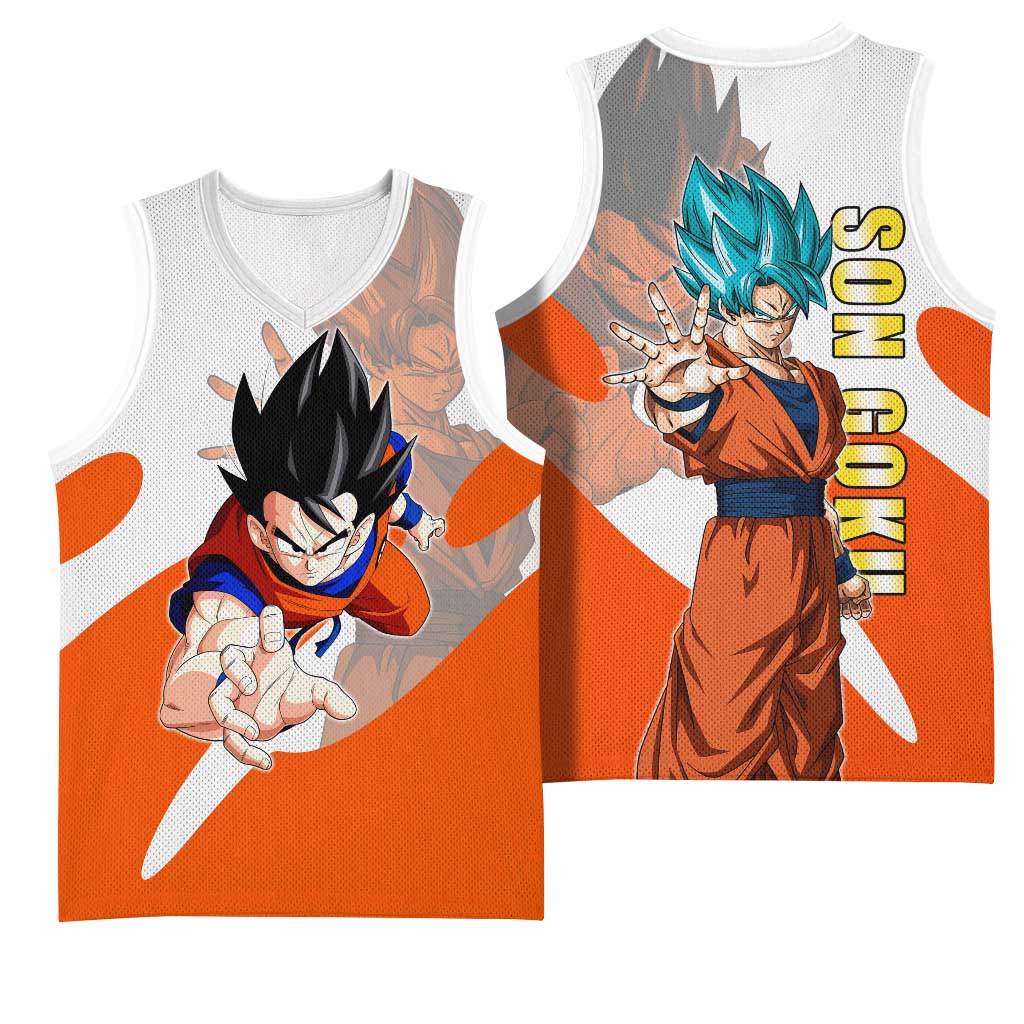 Son Goku Kamehameha Legend Basketball Jersey Iconic Anime Battle Style