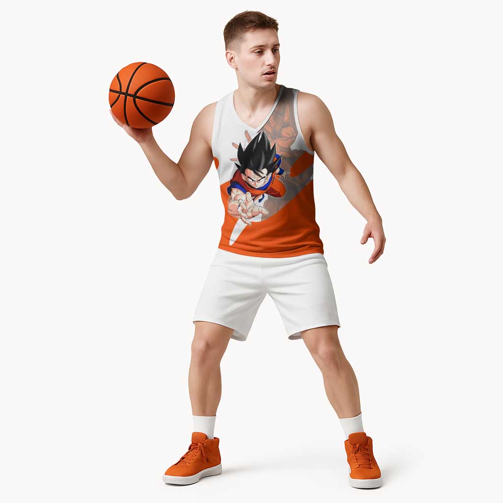 Son Goku Kamehameha Legend Basketball Jersey Iconic Anime Battle Style