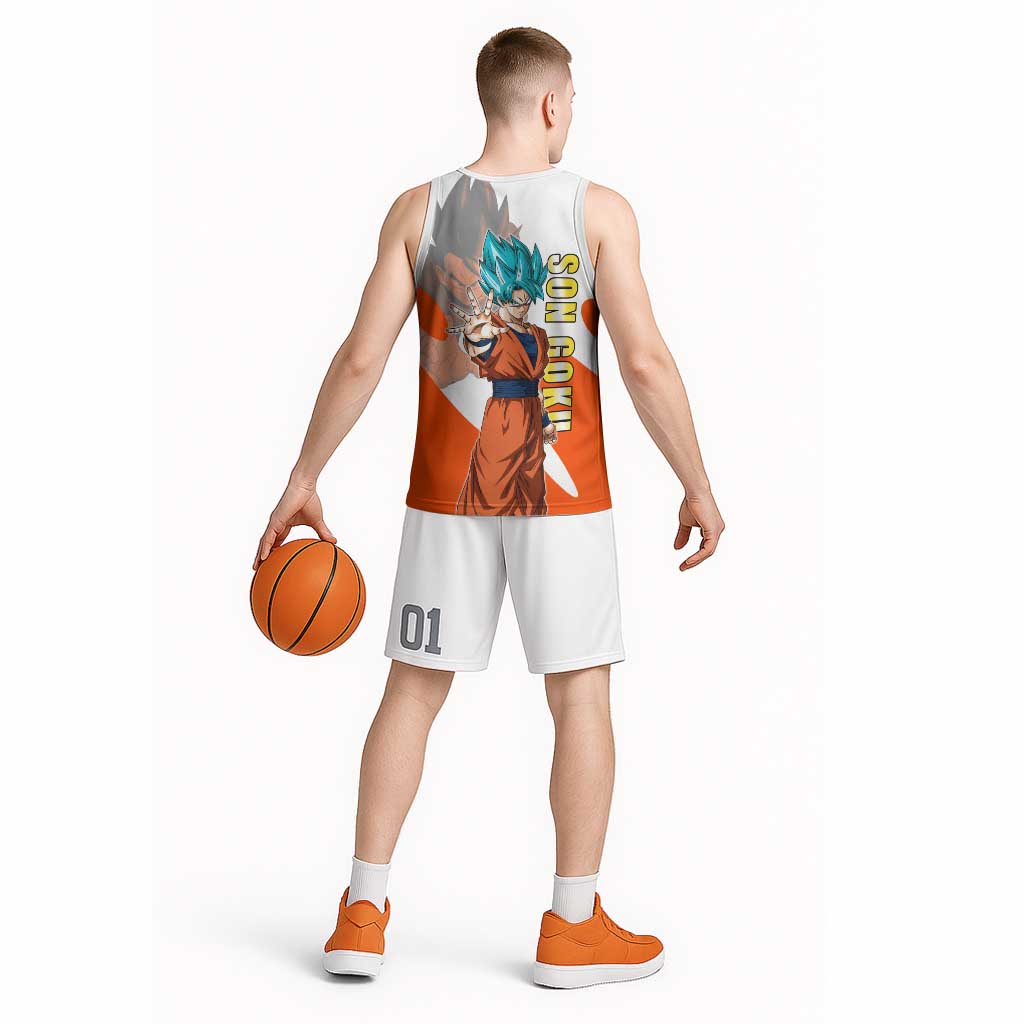 Son Goku Kamehameha Legend Basketball Jersey Iconic Anime Battle Style
